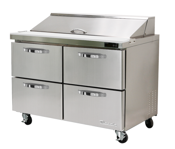 BLUE AIR BLPT60-D4-HC Sandwich Prep Table with 4 Drawers